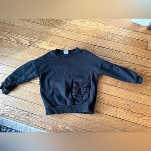 Zara Black Sweatshirt - Size 3 / 4